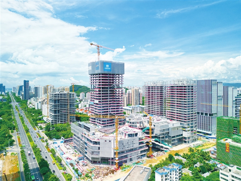 三亚中央商务区：项目建设“加速跑” 城市面貌“日日新”